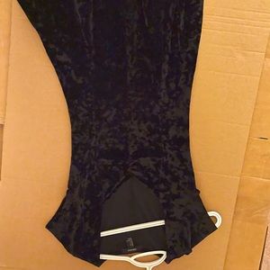 black velvet mini dress